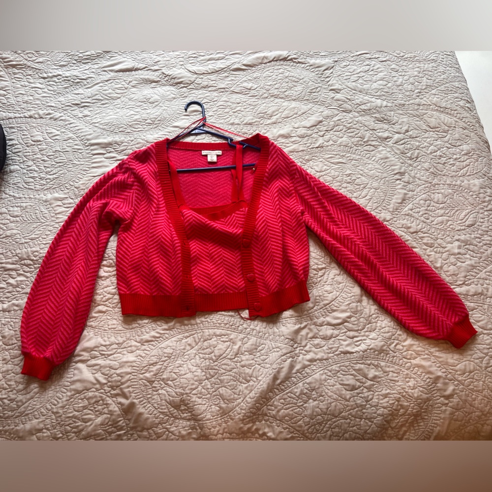 Sincerely Jules Tank Top & Cardigan Set - Size L